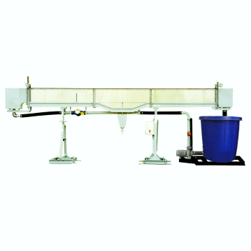 Flow Channel, 100mm wide, tilting, adjustable bed